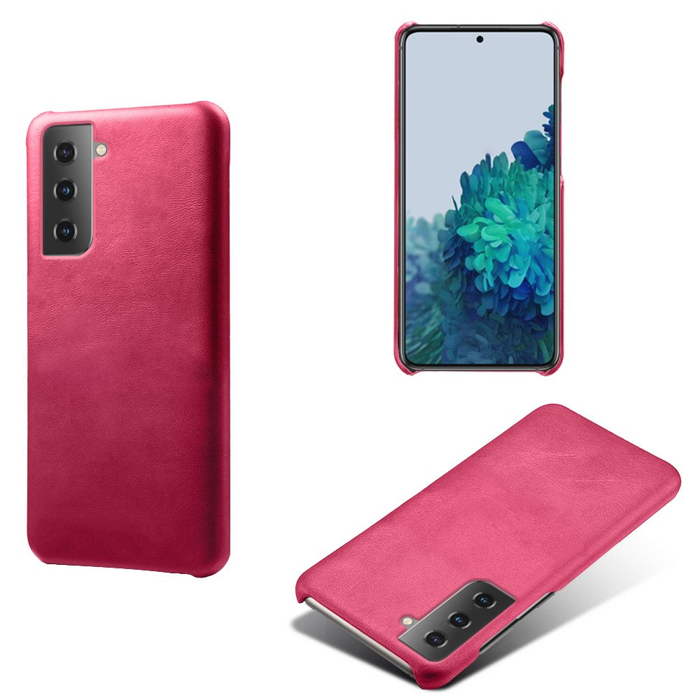 PU Leather Coated PC Phone Case for Samsung Galaxy S21+ 5G