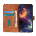 KHAZNEH Wallet Design Phone Case for Samsung Galaxy A32 4G, Retro Style PU Leather Shockproof Flip Cover with Stand
