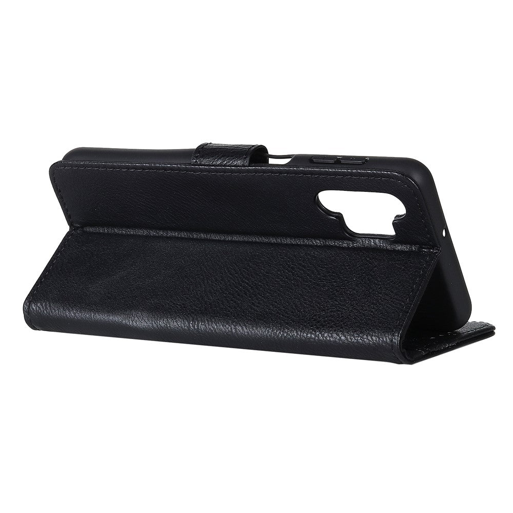 KHAZNEH Retro Style Leather Protector Case Wallet Stand Cover for Samsung Galaxy A32 4G