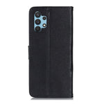 KHAZNEH Retro Style Leather Protector Case Wallet Stand Cover for Samsung Galaxy A32 4G
