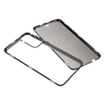 Lock Installation Metal Frame + Double Side Tempered Glass Full Protection Anti-spy Phone Case for Samsung Galaxy S21 4G/5G