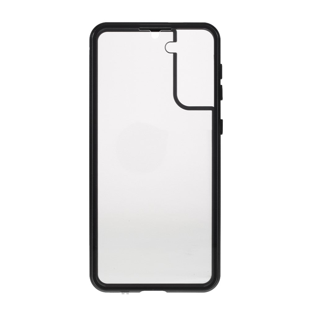Lock Installation Metal Frame + Double Side Tempered Glass Full Protection Anti-spy Phone Case for Samsung Galaxy S21 4G/5G
