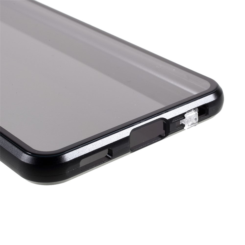 Lock Installation Metal Frame + Double Side Tempered Glass Full Protection Anti-spy Phone Case for Samsung Galaxy S21 4G/5G