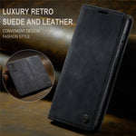 CASEME 013 Series Automatic Suction Leather Wallet Case for Samsung Galaxy A72 4G/5G
