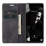 CASEME 013 Series Automatic Suction Leather Wallet Case for Samsung Galaxy A72 4G/5G