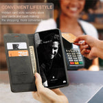 CASEME 013 Series Automatic Suction Leather Wallet Case for Samsung Galaxy A72 4G/5G