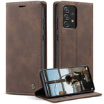 CASEME 013 Series Automatic Suction Leather Wallet Case for Samsung Galaxy A72 4G/5G