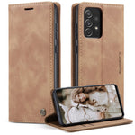 CASEME 013 Series Automatic Suction Leather Wallet Case for Samsung Galaxy A72 4G/5G