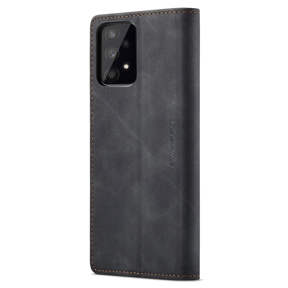 CASEME 013 Series Simple Design Automatic Suction Leather Wallet Case for Samsung Galaxy A32 5G/M32 5G