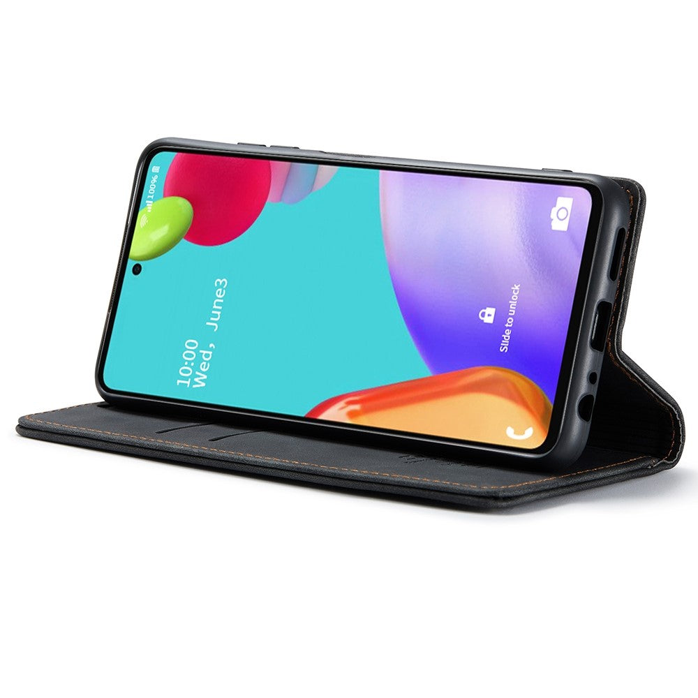 CASEME 013-serien Läderfodral för Samsung Galaxy A52 5G / A52 4G / A52s 5G Magnetiskt Självabsorberande Plånboksfodral