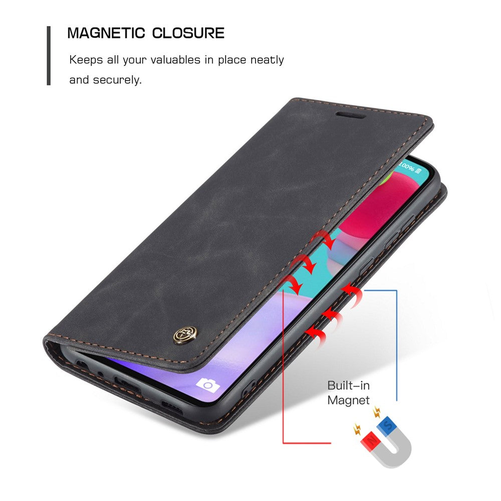 CASEME 013-serien Läderfodral för Samsung Galaxy A52 5G / A52 4G / A52s 5G Magnetiskt Självabsorberande Plånboksfodral