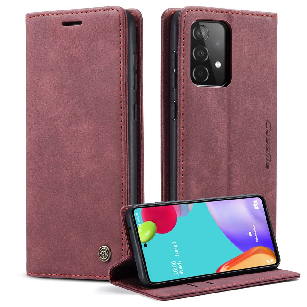 CASEME 013-serien Läderfodral för Samsung Galaxy A52 5G / A52 4G / A52s 5G Magnetiskt Självabsorberande Plånboksfodral