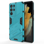 PC + TPU Hybrid Phone Case Protective Back Cover with Kickstand for Samsung Galaxy S21 Ultra 5G