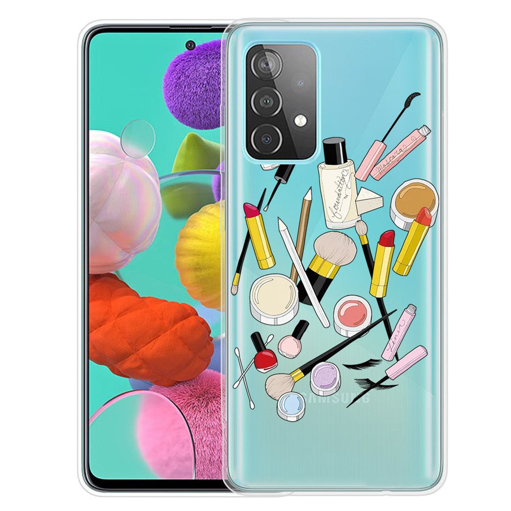 Mönstertryckt mjukt TPU-mobilskal för Samsung Galaxy A32 4G (EU-version)