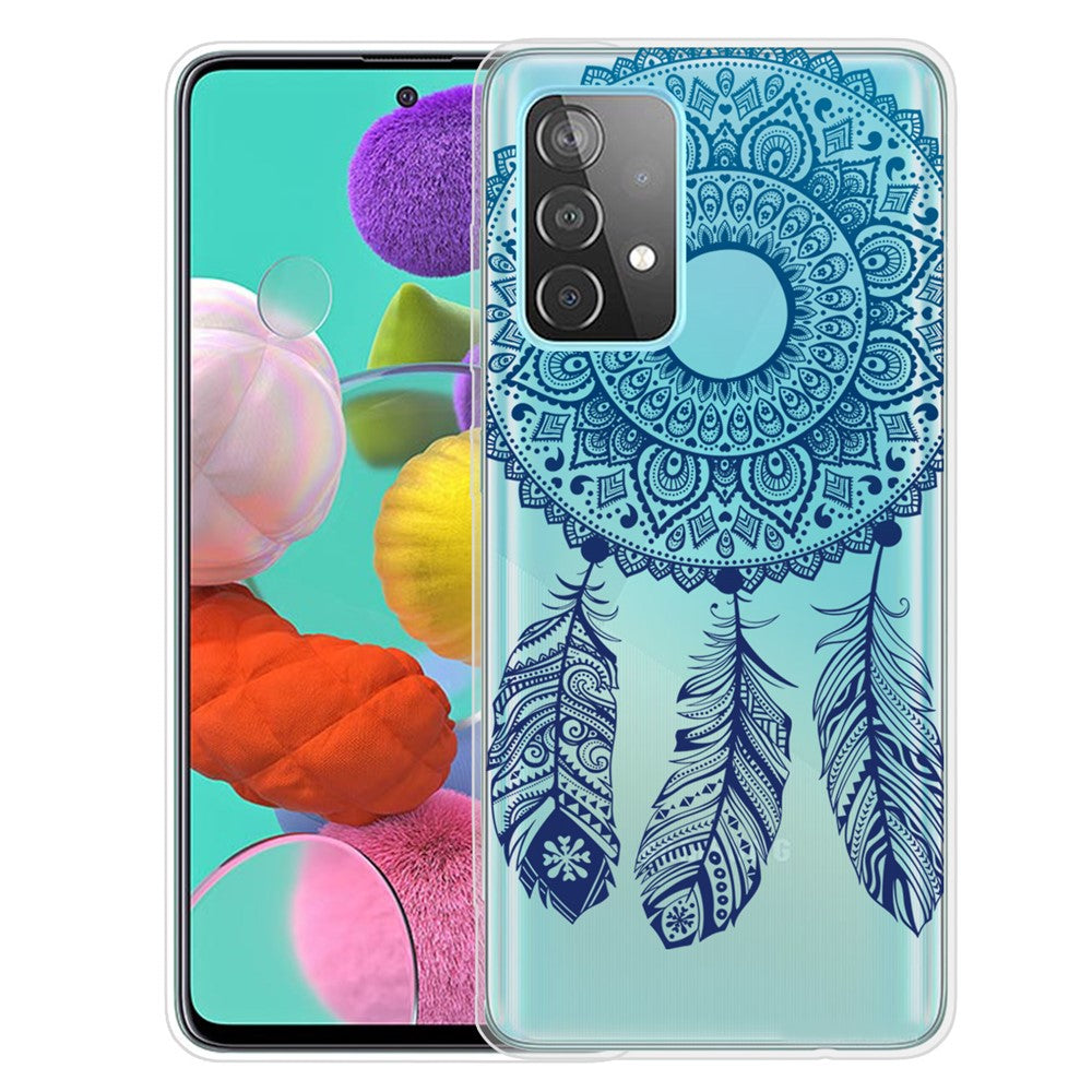 Mönstertryckt mjukt TPU-mobilskal för Samsung Galaxy A32 4G (EU-version)