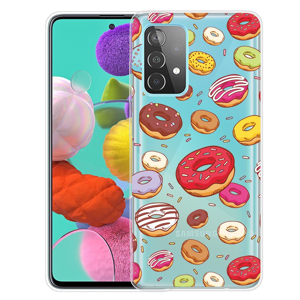 Mönstertryckt mjukt TPU-mobilskal för Samsung Galaxy A32 4G (EU-version)