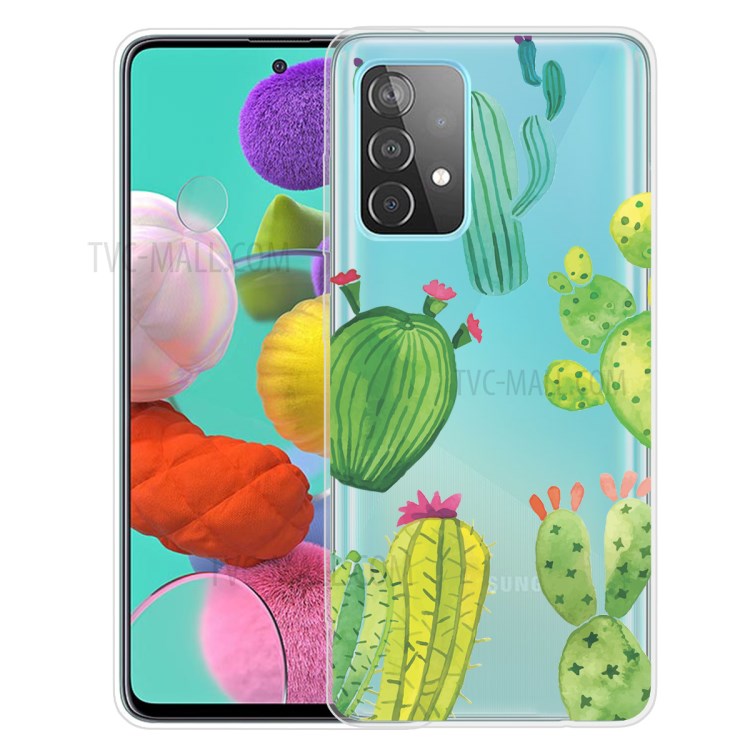 Mönstertryckt mjukt TPU-mobilskal för Samsung Galaxy A32 4G (EU-version)