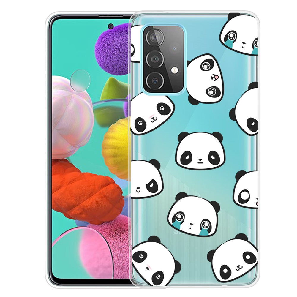 Mönstertryckt mjukt TPU-mobilskal för Samsung Galaxy A32 4G (EU-version)