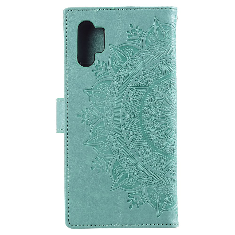 Imprinted Mandala Flower Wallet Leather Case with Strap for Samsung Galaxy A32 4G (EU Version)