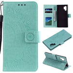 Imprinted Mandala Flower Wallet Leather Case with Strap for Samsung Galaxy A32 4G (EU Version)