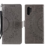 Imprinted Mandala Flower Wallet Leather Case with Strap for Samsung Galaxy A32 4G (EU Version)