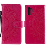 Imprinted Mandala Flower Wallet Leather Case with Strap for Samsung Galaxy A32 4G (EU Version)