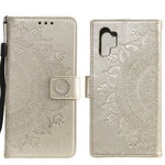 Imprinted Mandala Flower Wallet Leather Case with Strap for Samsung Galaxy A32 4G (EU Version)