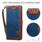 Vintage Splicing Style Pung Læder Flip Cover til Samsung Galaxy A02s (164.2mm) med Standfunktion