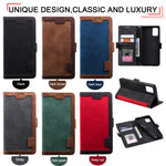 Vintage Splicing Style Pung Læder Flip Cover til Samsung Galaxy A02s (164.2mm) med Standfunktion