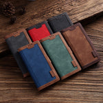 Vintage Splicing Style Pung Læder Flip Cover til Samsung Galaxy A02s (164.2mm) med Standfunktion