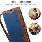 Vintage Splicing Style Pung Læder Flip Cover til Samsung Galaxy A02s (164.2mm) med Standfunktion