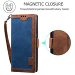 Vintage Splicing Style Pung Læder Flip Cover til Samsung Galaxy A02s (164.2mm) med Standfunktion