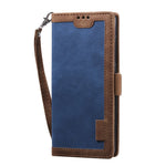 Vintage Splicing Style Pung Læder Flip Cover til Samsung Galaxy A02s (164.2mm) med Standfunktion