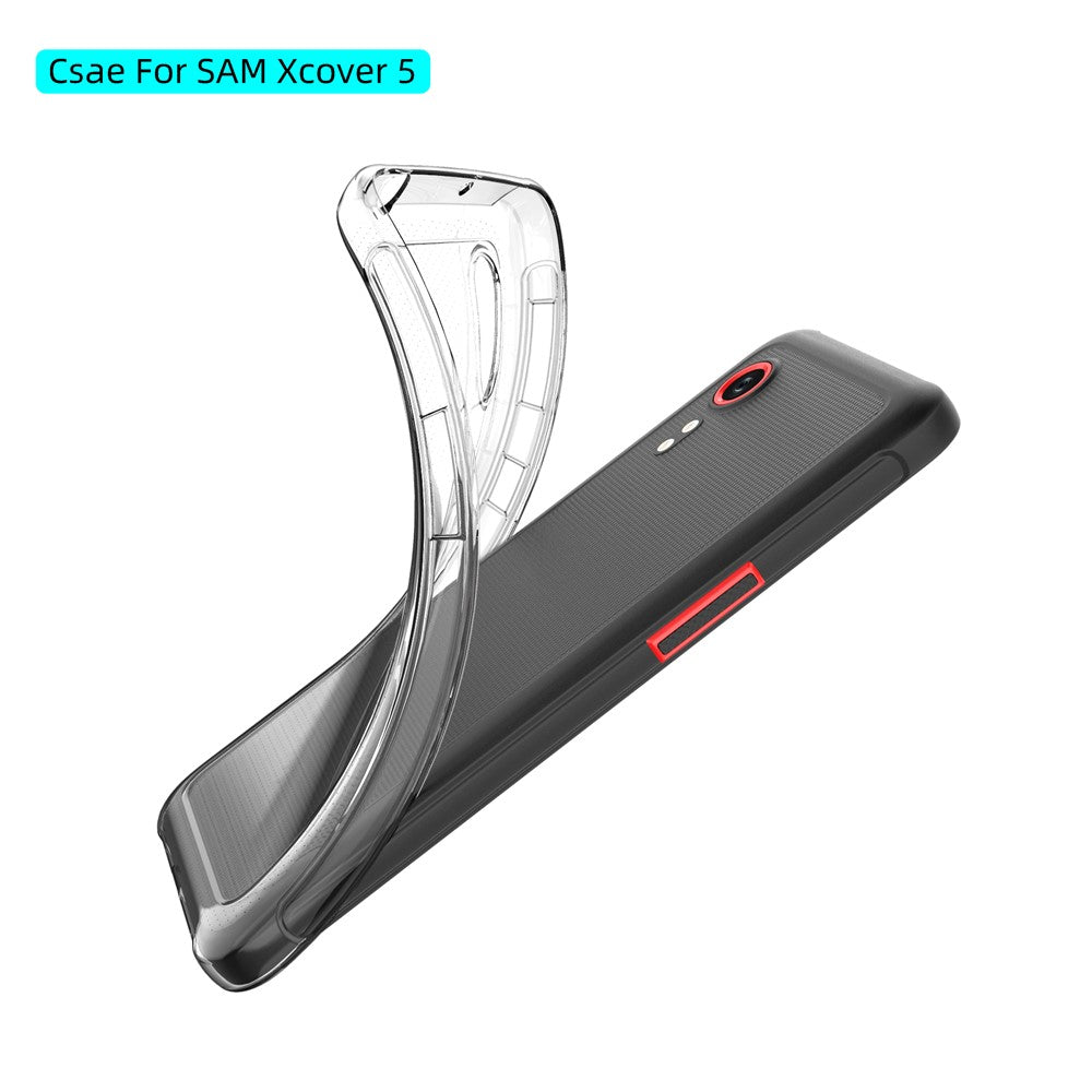 Crystal Clear Super Slim TPU Phone Protective Case for Samsung Galaxy Xcover 5