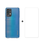 ENKAY HAT PRINCE Halkfri design Transparent TPU-skal med 0,26 mm 9H 2,5D härdat glasskärm för Samsung Galaxy A52 4G/5G / A52s 5G