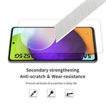 ENKAY HAT PRINCE Halkfri design Transparent TPU-skal med 0,26 mm 9H 2,5D härdat glasskärm för Samsung Galaxy A52 4G/5G / A52s 5G