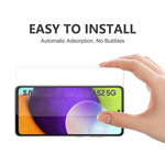 ENKAY HAT PRINCE Halkfri design Transparent TPU-skal med 0,26 mm 9H 2,5D härdat glasskärm för Samsung Galaxy A52 4G/5G / A52s 5G