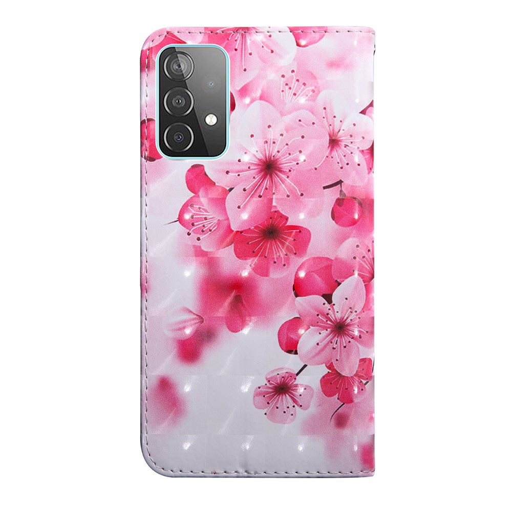 3D Mønstertryk Pung Etui i PU Læder Fuld Beskyttelse Telefoncover til Samsung Galaxy A52 4G/5G / A52s 5G