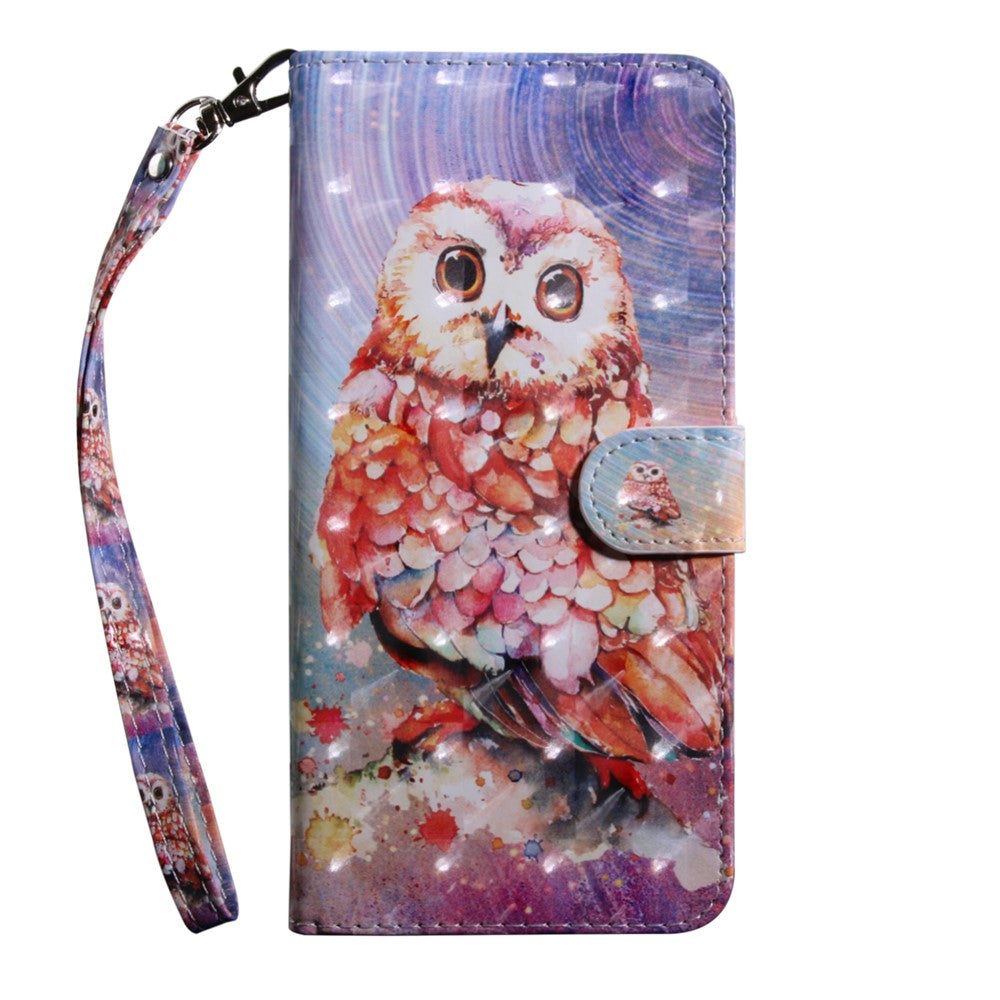 3D Mønstertryk Pung Etui i PU Læder Fuld Beskyttelse Telefoncover til Samsung Galaxy A52 4G/5G / A52s 5G