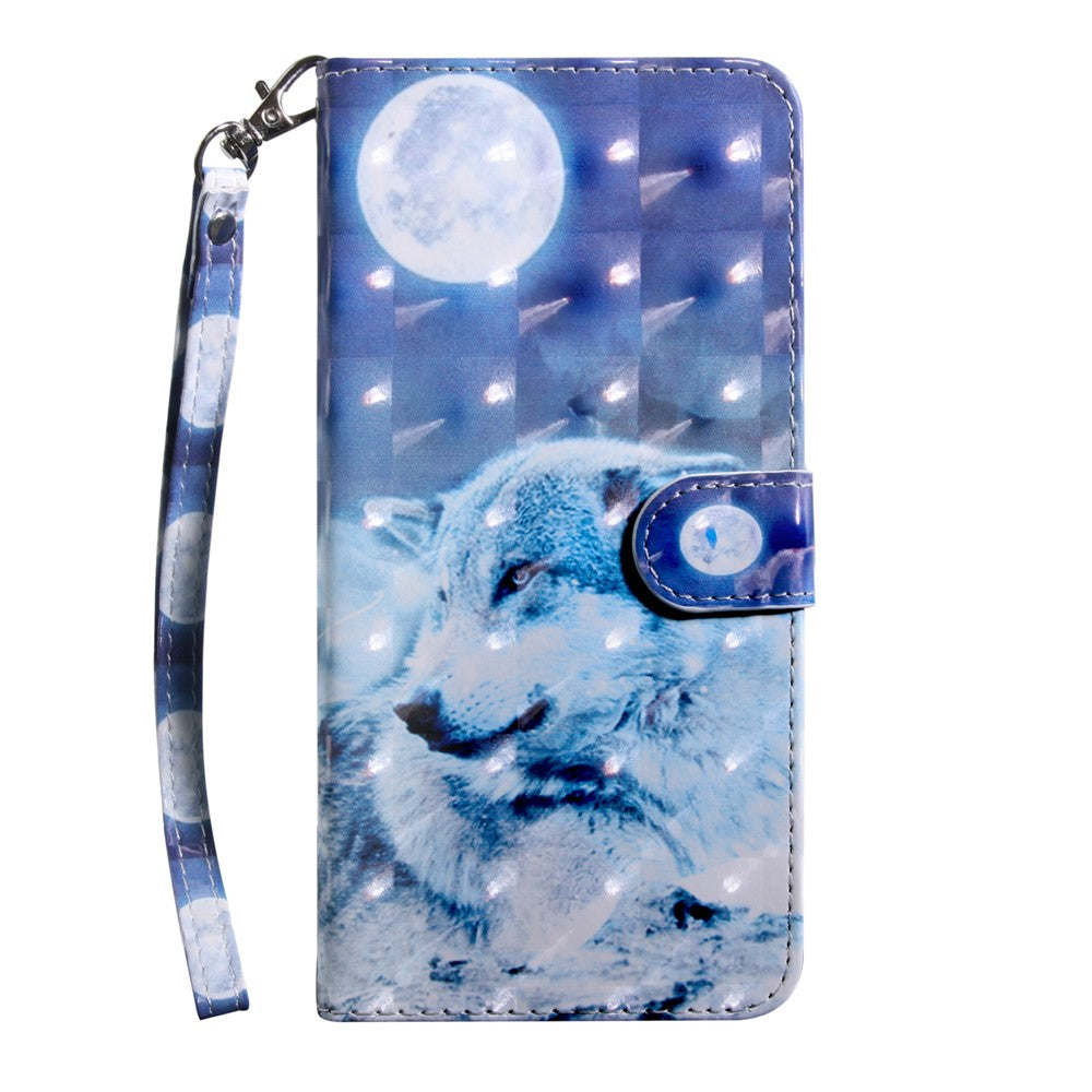 3D Mønstertryk Pung Etui i PU Læder Fuld Beskyttelse Telefoncover til Samsung Galaxy A52 4G/5G / A52s 5G