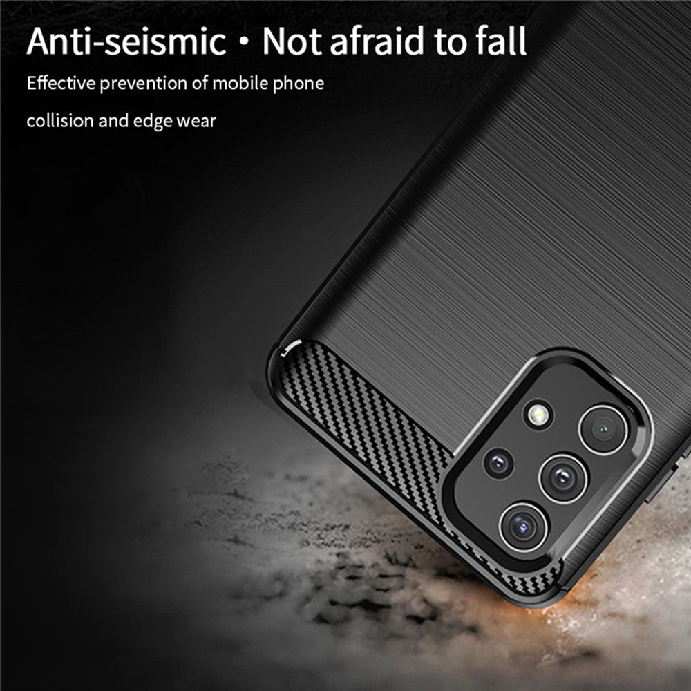 MOFI Carbon Fiber Brushed TPU Cover for Samsung Galaxy A32 4G (EU Version)