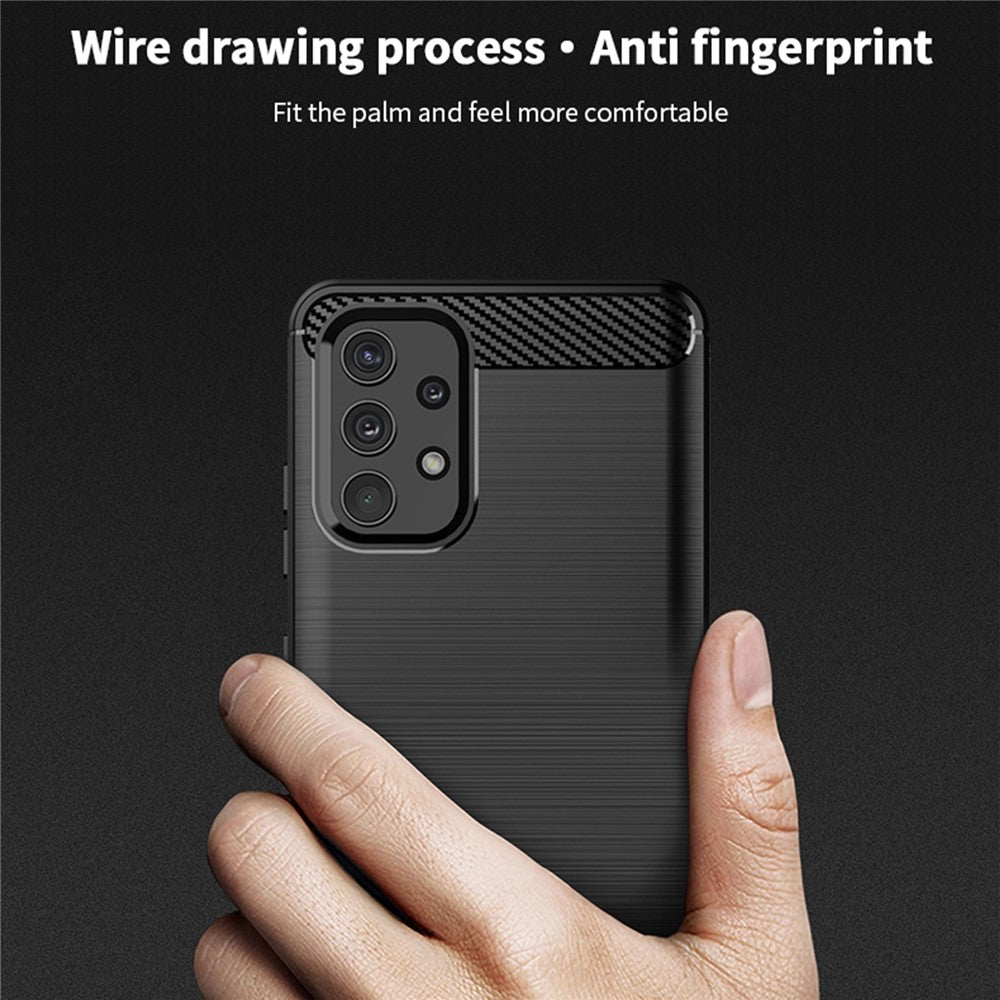 MOFI Carbon Fiber Brushed TPU Cover for Samsung Galaxy A32 4G (EU Version)