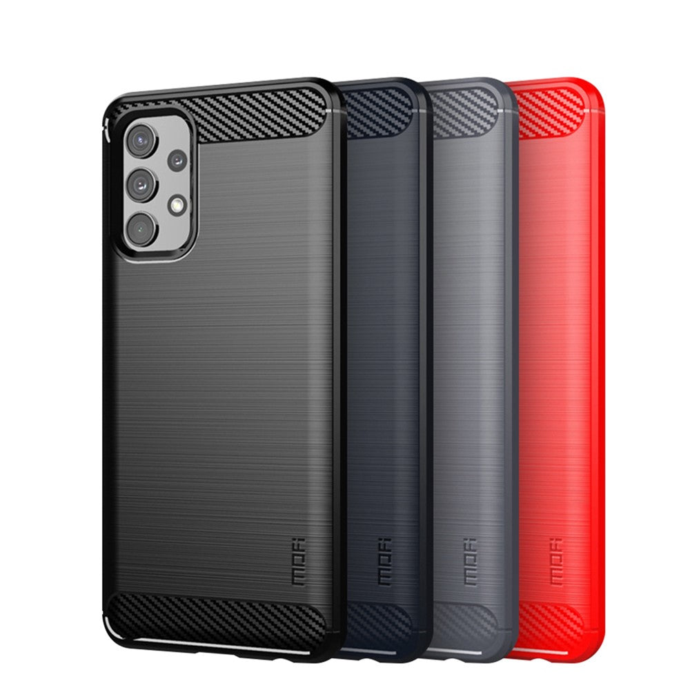 MOFI Carbon Fiber Brushed TPU Cover for Samsung Galaxy A32 4G (EU Version)
