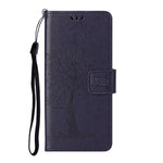 Owl Pattern Printing Design Leather Wallet Phone Cover for Samsung Galaxy A32 4G (EU Version)