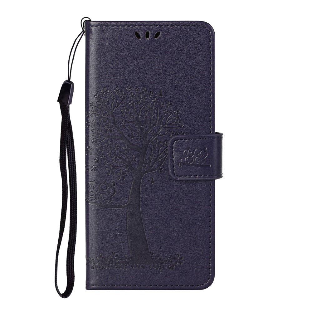 Owl Pattern Printing Design Leather Wallet Phone Cover for Samsung Galaxy A32 4G (EU Version)