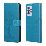 Owl Pattern Printing Design Leather Wallet Phone Cover for Samsung Galaxy A32 4G (EU Version)