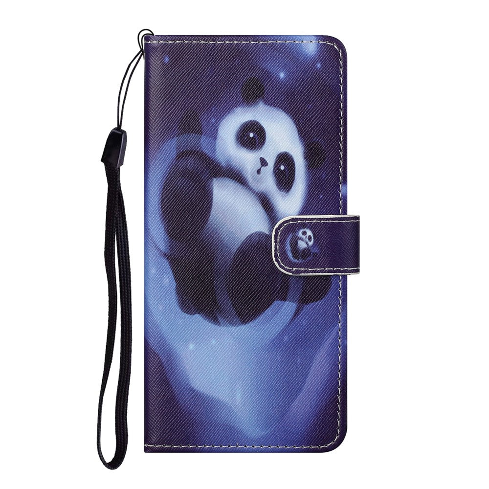 3D Pattern Printing Cross Texture Leather Wallet Stand Case Shell for Samsung Galaxy A32 4G (EU Version)