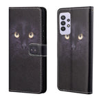 3D Pattern Printing Cross Texture Leather Wallet Stand Case Shell for Samsung Galaxy A32 4G (EU Version)