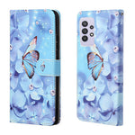 3D Pattern Printing Cross Texture Leather Wallet Stand Case Shell for Samsung Galaxy A32 4G (EU Version)