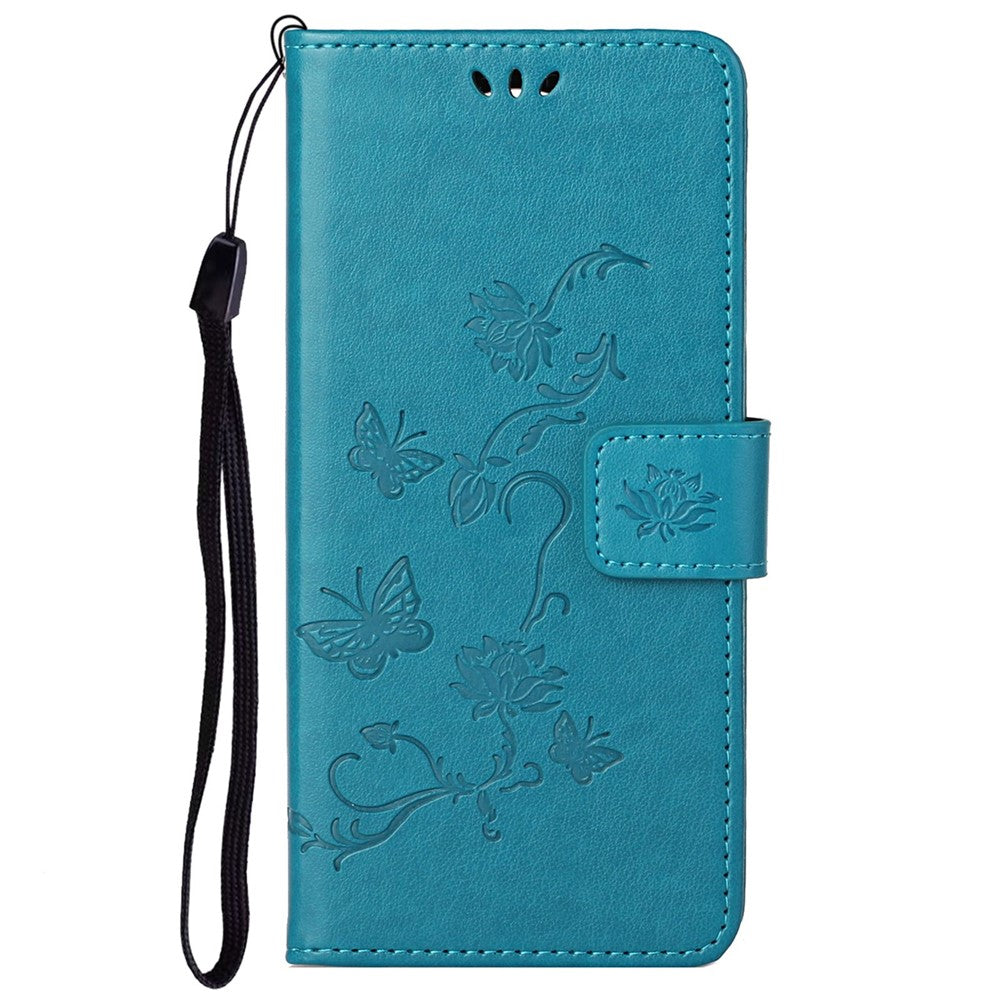 Imprint Butterfly Flower Leather Wallet Stand Phone Cover for Samsung Galaxy A32 4G